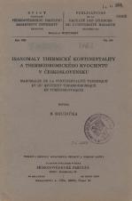 Isanomaly thermické kontinentality a thermodromického kvocientu v Československu (Cover image)