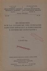 Související publikace: Recherches sur la courbure des surfaces dans des espaces à n dimensions à courbure constante. I