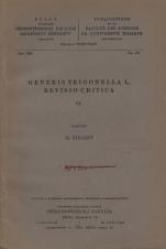 Generis Trigonella L. revisio critica. VI. (Cover image)