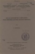Související publikace: Sur le goniomètre à réflexion pour mesurer les très grands cristaux