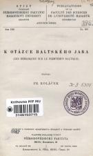 K otázce baltského jara (Cover image)