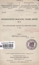 Spongilitové horniny české křídy. Díl II. (Cover image)