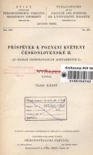 Příspěvek k poznání květeny Československé II. (Cover image)