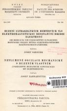 Buzení ultrakrátkých hertzových vln elektromagnetickou resonanční brzdou elektronů (Cover image)