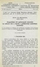 Nespecifický vliv parhormonů svalových na celkový růst a theorie o podněcování anabolismu katabolity / La non-spécificité de l’influence des parhormones musculaires sur la croissance globale et la théorie de la stimulation des processus anaboliques par des produits cataboliques (Cover image)