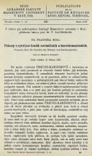 Související publikace: Pokusy o cytolyse buněk normálních a karcinomatosních / Versuche über die Cytolyse der Normal- und Karzinomzellen