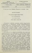 O protoporfyrinu / Sur la protoporphyrine (Cover image)