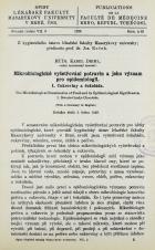 Mikrobiologické vyšetřování potravin a jeho význam pro epidemiologii. I, Cukroviny a čokoláda / The microbiological examination of food and its epidemiological significance. I, Sweets-candy-chocolate (Cover image)