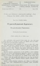 O parenchymatosní degeneraci / Die parenchymatöse Degeneration (Cover image)