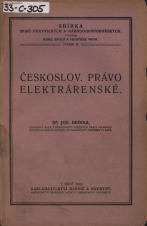 Související publikace: Čsl. právo elektrárenské