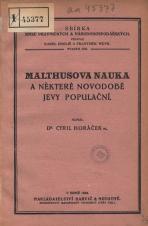 Malthusova nauka a některé novodobé jevy populační (Cover image)