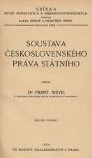 Soustava československého práva státního (Cover image)