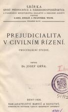 Prejudicialita v civilním řízení : procesuální studie (Cover image)