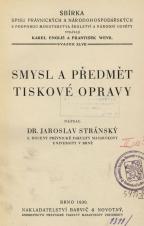 Smysl a předmět tiskové opravy (Cover image)