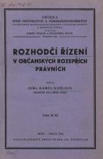 Rozhodčí řízení v občanských rozepřích právních (Cover image)