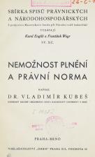 Nemožnost plnění a právní norma (Cover image)