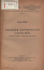 Problém skutečnosti u Davida Huma a jeho význam v dějinách filosofie (Cover image)