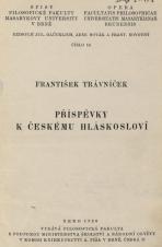 Příspěvky k českému hláskosloví (Cover image)