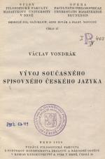 Vývoj současného spisovného českého jazyka (Cover image)