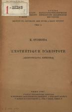 Související publikace: L’esthétique d’Aristote