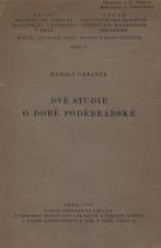 Dvě studie o době poděbradské (Cover image)