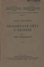 Neslovesné věty v češtině. Díl I, Věty interjekční (Cover image)