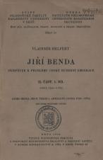 Související publikace: Jiří Benda : příspěvek k problému české hudební emigrace. II. část. 1. díl, Gota, 175