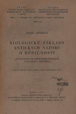 Biologické základy antických názorů o dědičnosti (Cover image)