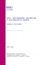 Související publikace: XXVI. mezinárodní kolokvium o regionálních vědách. Sborník příspěvků