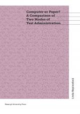 Computer or Paper? Comparison of two modes of test administration (Cover image)