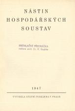 Související publikace: Nástin hospodářských soustav