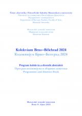 Kolokvium Brno–Bělehrad 2024. Program kolokvia a sborník abstraktů (Cover image)