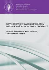 Obálka pro Nový občanský zákoník pohledem mezinárodních obchodních transakcí