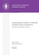 Evropeizace práva v právně teoretickém kontextu. Výklad základních pojmů (Cover image)