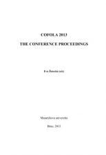 Související publikace: Cofola 2013. The Conference Proceedings