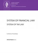 System of Financial Law – System of Tax Law. Conference Proceedings (Cover image)