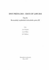 Obálka pro Dny práva 2014. Část II. - Bermudský trojúhelník obchodního práva III