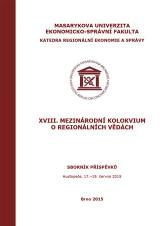 Související publikace: XVIII. mezinárodní kolokvium o regionálních vědách. Sborník příspěvků