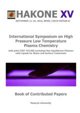 Hakone XV: International Symposium on High Pressure Low Temperature Plasma Chemistrywith joint COST TD1208 workshop Non-Equilibrium Plasmas with Liquids for Water and Surface Treatment. Book of Contributed Papers (Cover image)