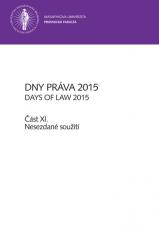 Obálka pro Dny práva 2015 – část XI.. Nesezdané soužití