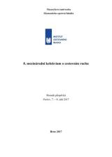 8. mezinárodní kolokvium o cestovním ruchu. Sborník příspěvků. Pavlov, 7.–8. září 2017 (Cover image)