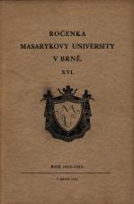 Ročenka Masarykovy university v Brně. XVI, Rok 1934-1935.