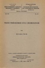 Obálka pro Trois théorémes sur l’homologie 