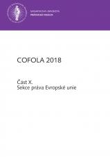 COFOLA 2018. Část X. - Sekce práva Evropské unie