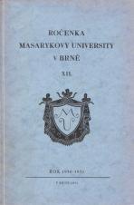 Ročenka Masarykovy university v Brně. XII, Rok 1930-1931