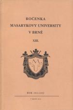 Obálka pro Ročenka Masarykovy university v Brně. XIII, Rok 1931-1932