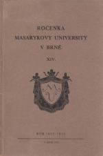 Obálka pro Ročenka Masarykovy university v Brně. XIV, Rok 1932-1933