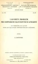 Cauchyův problém pro differenciální rovnice lineární