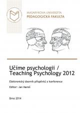 Obálka pro Učíme psychologii / Teaching Psychology 2012. Elektronický sborník příspěvků z konference