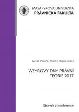 Obálka pro Weyrovy dny právní teorie 2017
